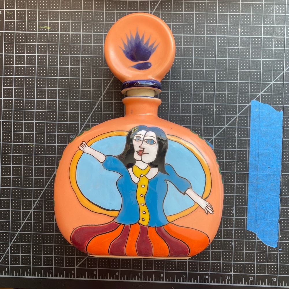 Los Azulejos Masterpiece Collection Añejo Tequila - Hand Painted - Rare